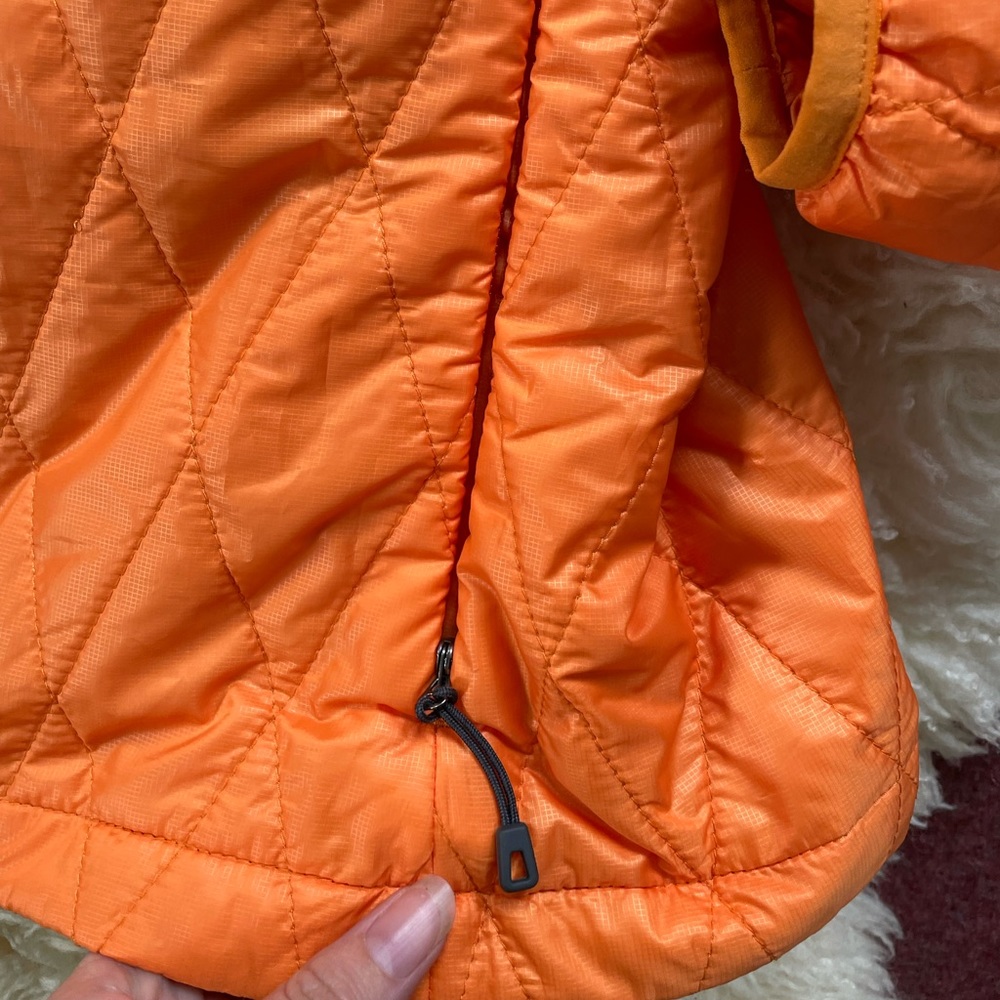 Like New Patagonia Nano Puff Quilted Diamond Full Zip Jacket in Mango Orange - Picture 5 of 11